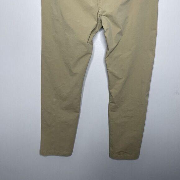 J CREW Pants Men 34 x 30 Khaki Slim-Fit 484 Tech Performance Cotton-Blend AW005 - Picture 8 of 14
